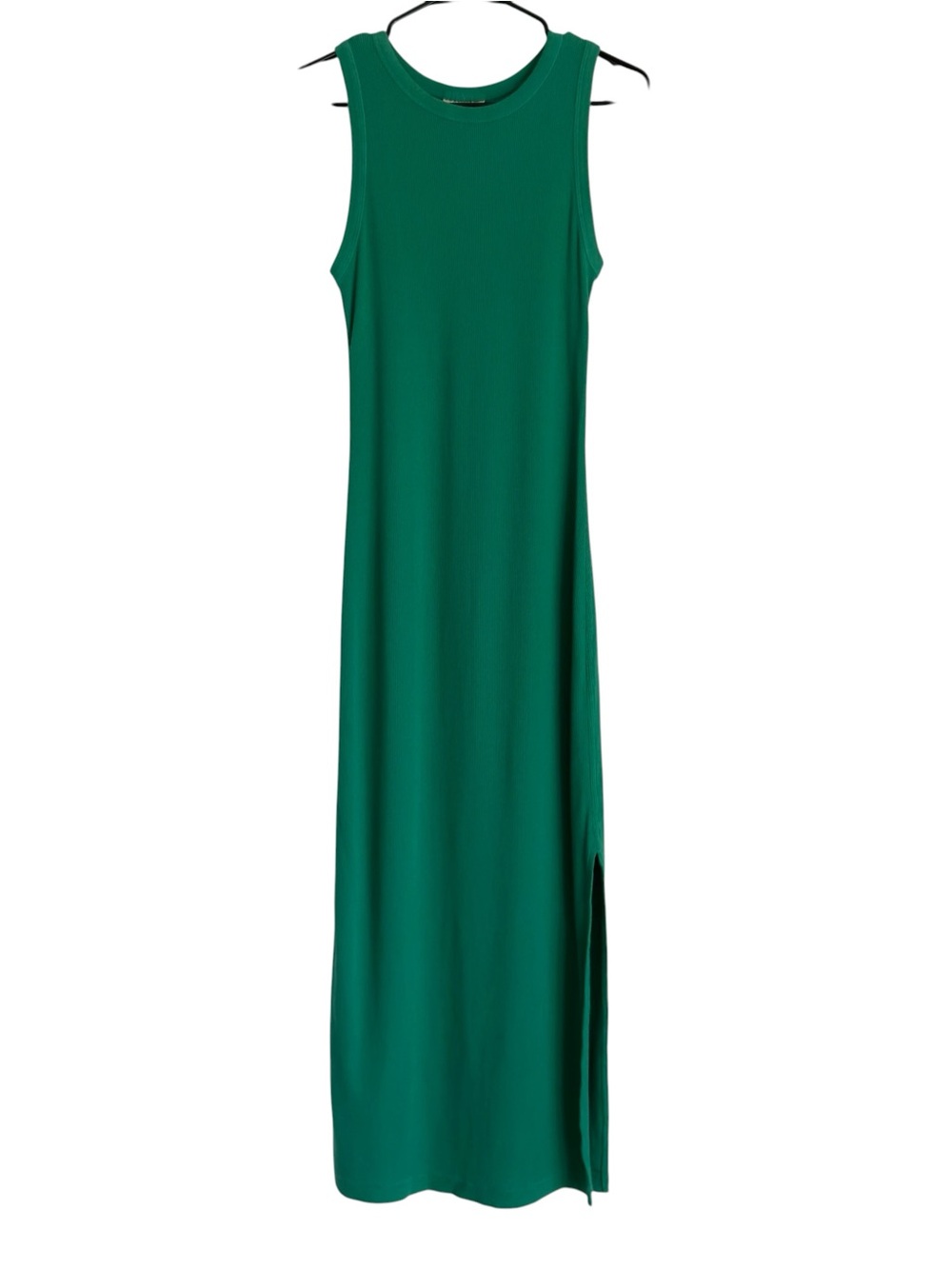 NWT Universal Thread Women's Rib Knit Maxi Bodycon Dress Green Medium